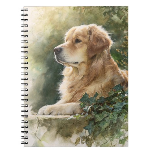 Carnet de jardin Golden Retriever (Devant)