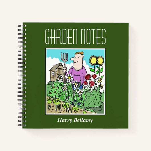 Carnet de jardinage avec le nom du propriétaire (Devant)