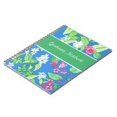 Carnet de jardinage Personnalisable rose, blanc (Côté gauche)