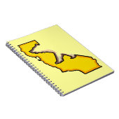 Carnet de jaune de symbole d'état d'ours de la (Côté Droit)