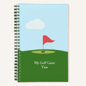 Carnet de jeu de golf personnalisé (Recto)
