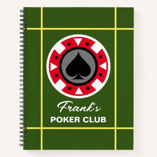 Carnet de jeu de puces de casino (Devant)