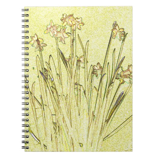 Carnet de jonquilles jaunes (Devant)