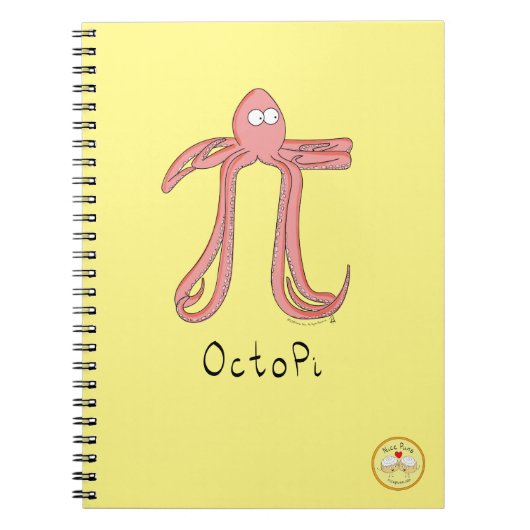 Carnet de jour Octopus Cute Math Pi (Devant)
