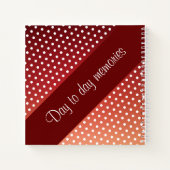 Carnet de journal à motif Pointe Polka (Dos)