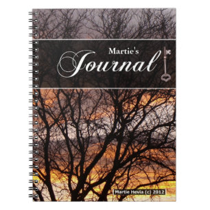 Carnet de journal - Arbre du coucher du soleil