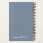 CARNET de journal bleu personnalisé INTP (Verso)