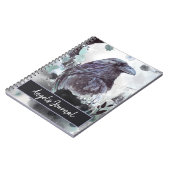 Carnet de journal Corbeau personnalisable (Côté gauche)