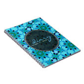 Carnet de journal de la géoflore bleue tropicale (Côté Droit)