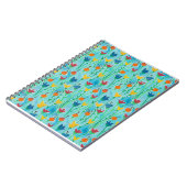 Carnet de journal de motifs floraux d'aquarelle (Côté gauche)