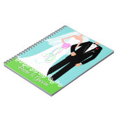 Carnet de journal de wedding planner de jeune (Côté gauche)