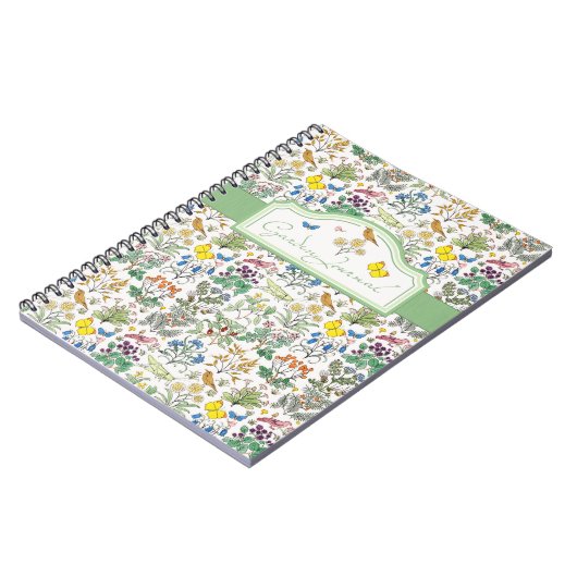 Carnet de journal du jardin de l'apothicaire de (Côté gauche)