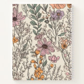 Carnet de journal Fleur sauvage personnalisé (Dos)