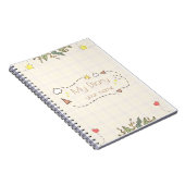 Carnet de journal personnalisé avec nom (Côté Droit)