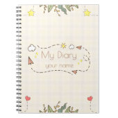 Carnet de journal personnalisé avec nom (Devant)