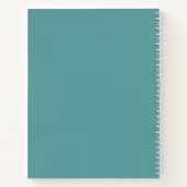 Carnet de journal Turquoise inspirant (Dos)