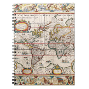 Carnet de la carte du monde historique