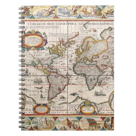 Carnet de la carte du monde historique (Devant)
