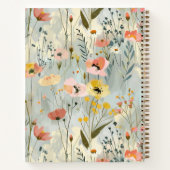 Carnet de la feuille Monogramme de motif floral pe (Dos)