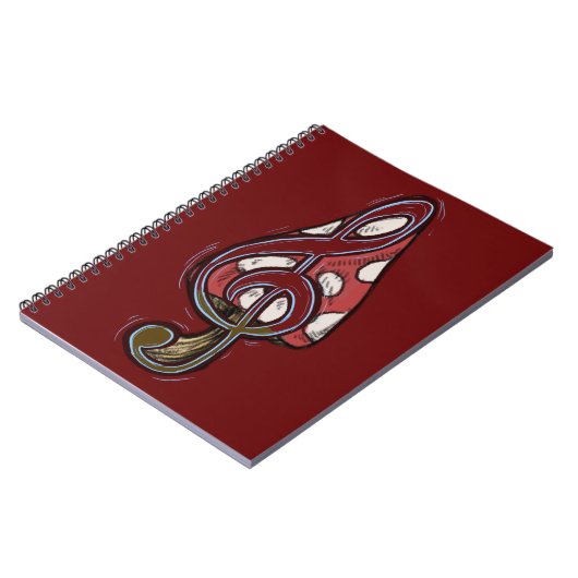 Carnet de la forêt de Piano Champignons rouges (Côté gauche)