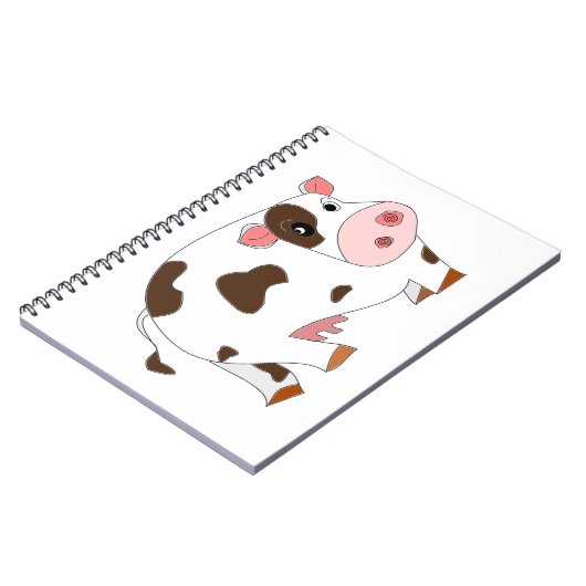 Carnet de la petite vache - Peinture (Côté gauche)