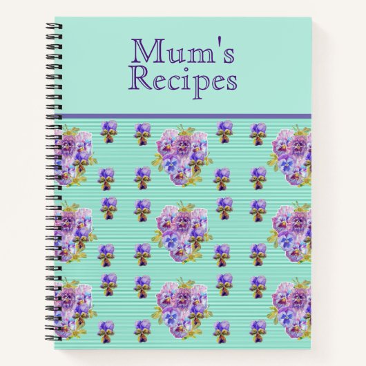 Carnet de la recette du journal de fleur de Pansy (Devant)