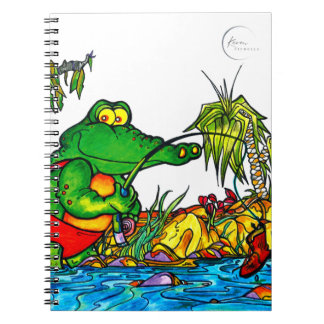 Carnet de la spirale de pêche au crocodile