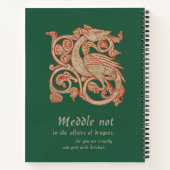 Carnet de la spirale du Dragon médiéval (Dos)