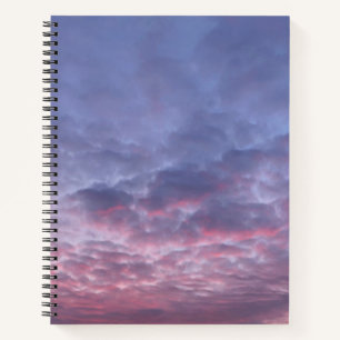 Carnet de la spirale du lever du soleil du matin