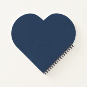 Carnet de la spirale en forme de coeur de texture (Dos)