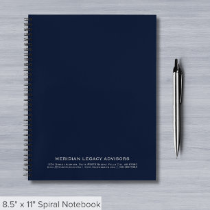 Carnet de la spirale marine bleu et gris