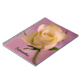 Carnet de la spirale rose blanche (Côté gauche)
