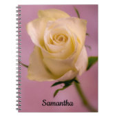 Carnet de la spirale rose blanche (Devant)