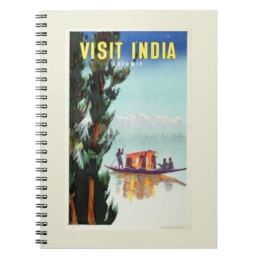 Carnet de l'affiche de voyage en Inde (Devant)