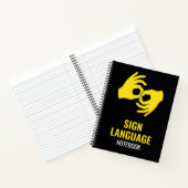 Carnet de langue des signes – Notes ASL (Intérieur)