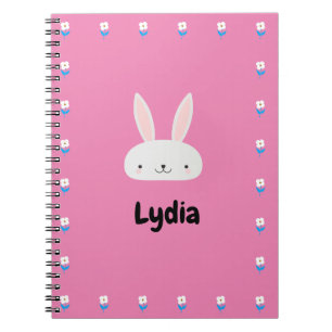Carnet de lapin rose