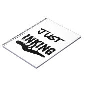 Carnet de l'artiste Just Inking – Typographie à l' (Côté gauche)