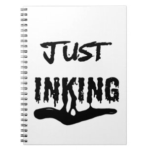 Carnet de l'artiste Just Inking – Typographie à l'