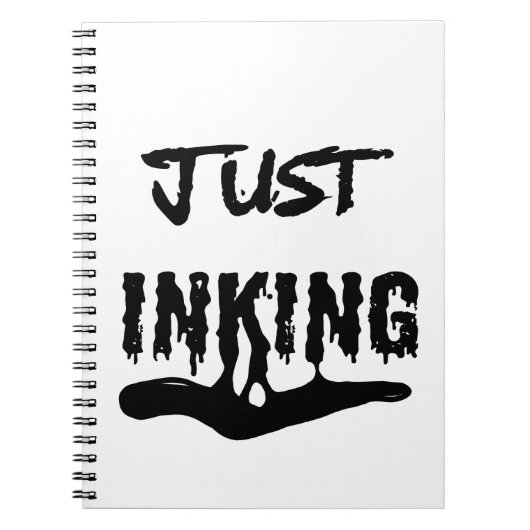 Carnet de l'artiste Just Inking – Typographie à l' (Devant)