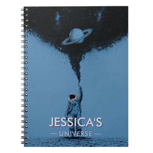 Carnet de l'astronaute de l'espace personnalisé (Devant)