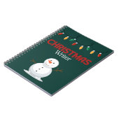 Carnet de l'écrivain de Noël - Snowman (Côté gauche)