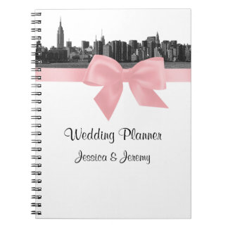 Carnet de lecteur BW rose NYC large Skyline