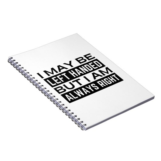 Carnet de Left Hander (Côté Droit)