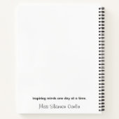 Carnet de l'enseignant - Design crayon/Chihuahua (Dos)