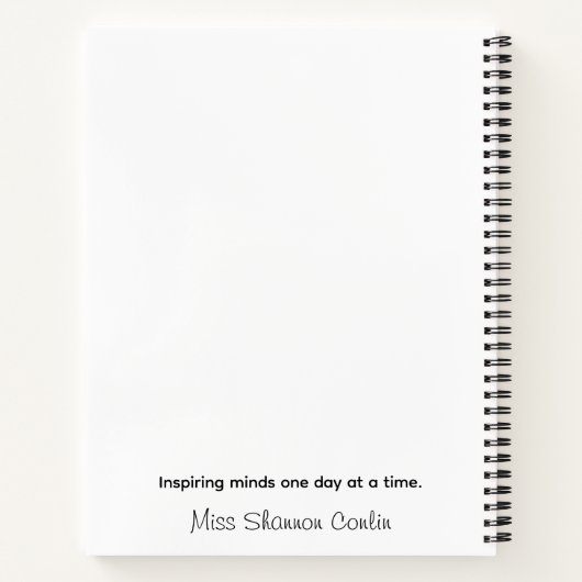 Carnet de l'enseignant - Design crayon/Chihuahua (Dos)