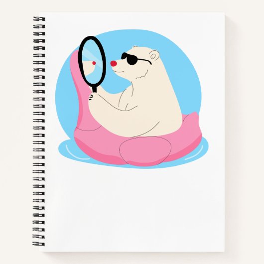Carnet de l'été ours polaire cool (Devant)