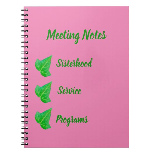 Carnet de lierre (Devant)