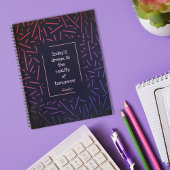 Carnet de lignes motifs colorées