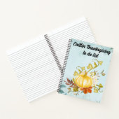 Carnet de liste de remerciement personnalisable (Intérieur)