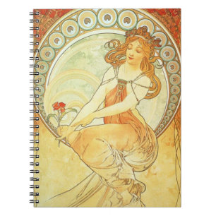 Carnet de lithographie de Nouveau Alphonse Mucha
